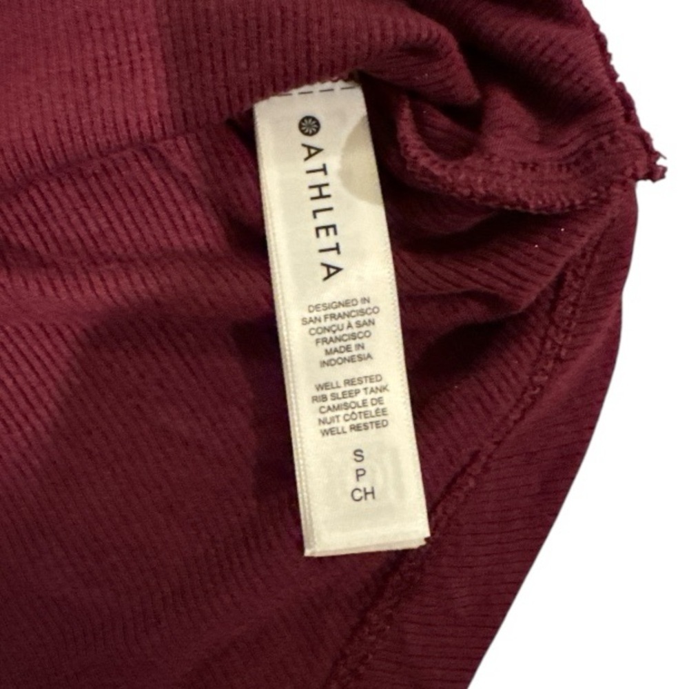 ATHLETA Well Rested Rib Sleep Tank Camisole Sz S - Picture 7 of 7
